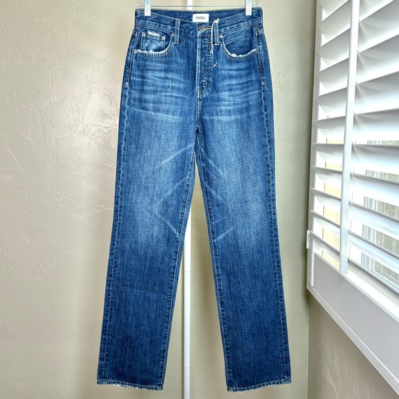 Pistola High Rise Straight Leg Jeans Denim Button Fly Size 26 - Picture 1 of 10